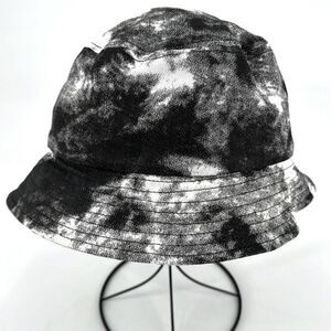 POL Women's 100% Cotton Knit Tie Dye Bucket Hat Black White One Size‎
